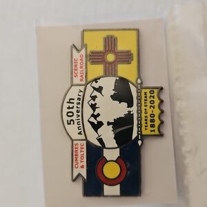 50th Anniversary Cumbres & Toltec Scenic Railroad Pin